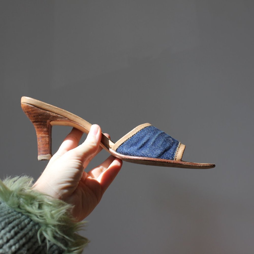 Denim Sandals Size 7